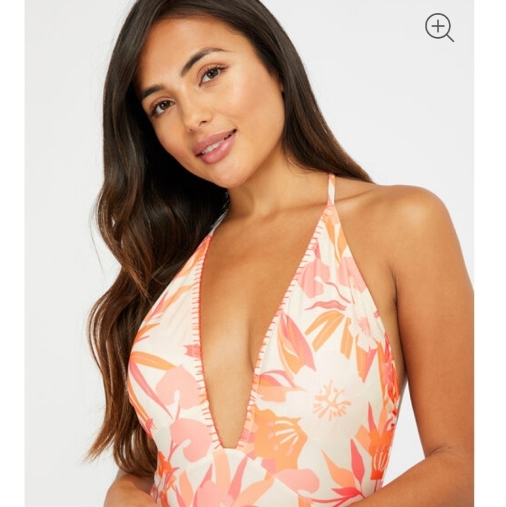ACCESSORIZE LONDON Orange tropical palm one piece - Picture 3 of 13